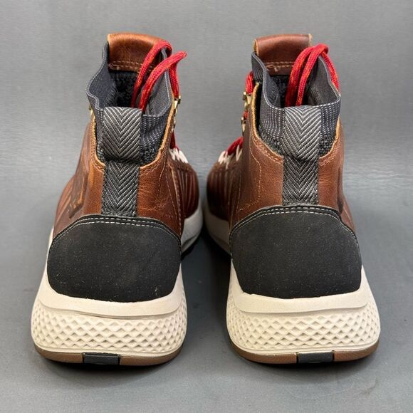 Timberland Mens FlyRoam Trail Mid Leather Forty Wheat sneaker boot Sz 10 - Picture 4 of 9